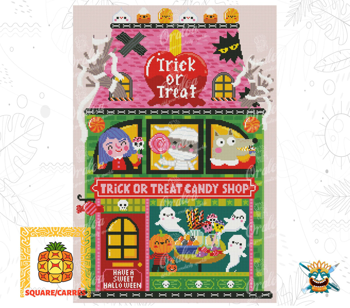 Zoom Diamond Painting Oraloa Trick or Treat - Kreativset