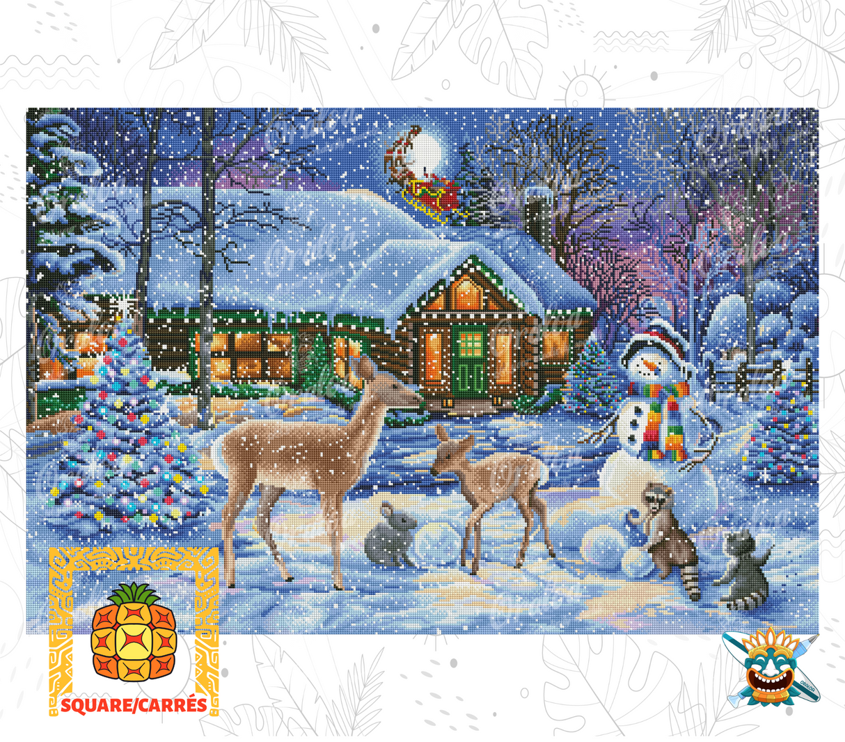 Beispiel Diamantstickerei Christmas Wildlife Magic - Oraloa Diamond Painting