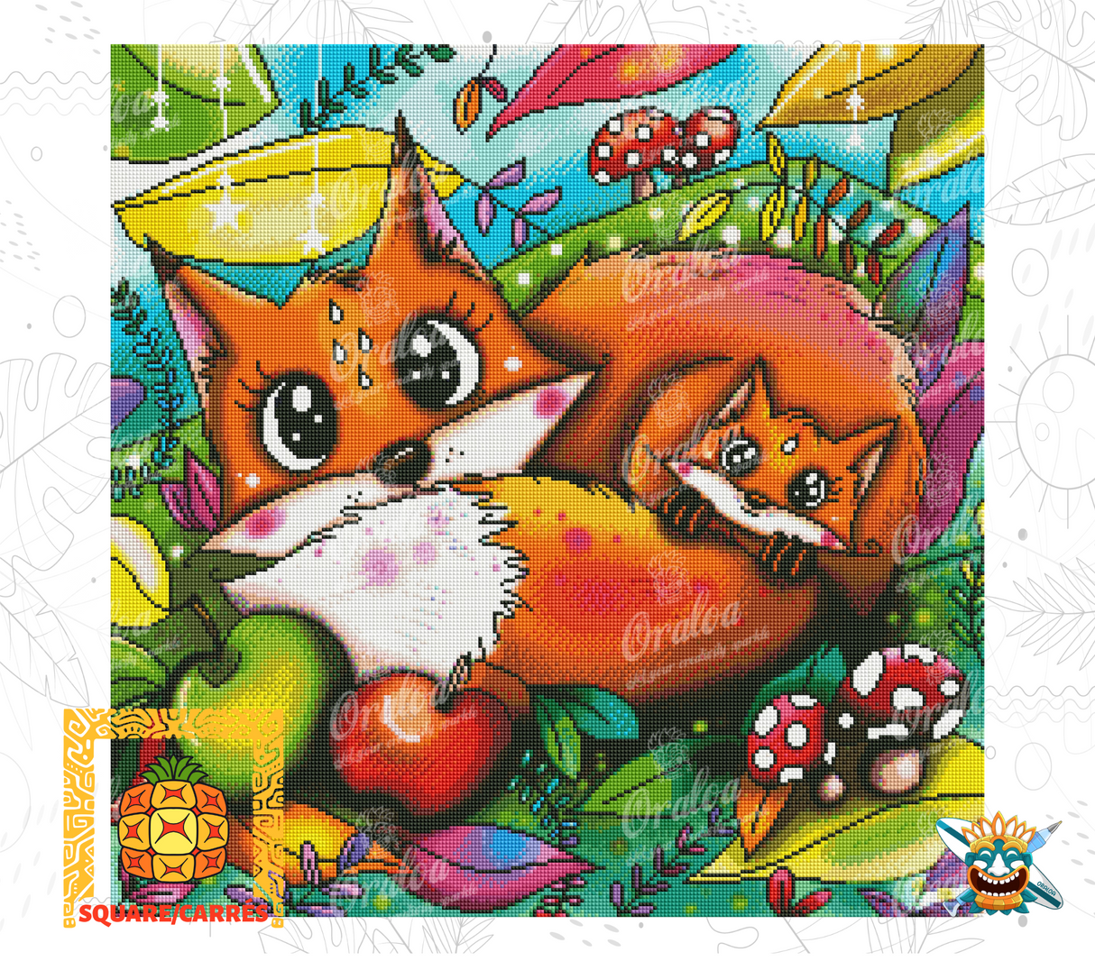 Detail Diamond Painting Autumn Enchanté Oraloa - Diamantstickerei