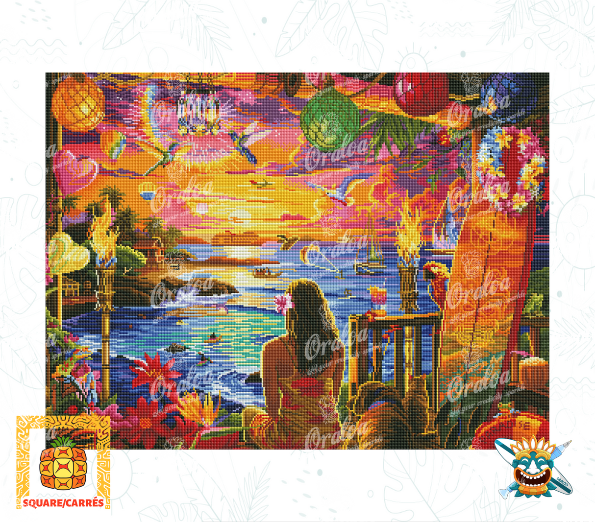 Zoom Diamond Painting Oraloa Paradise - Kreativset