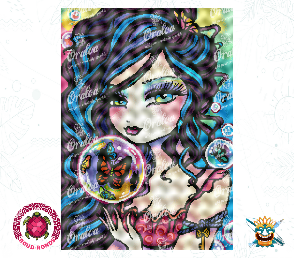 Detail Diamond Painting Butterfly Keeper Oraloa - Diamantstickerei