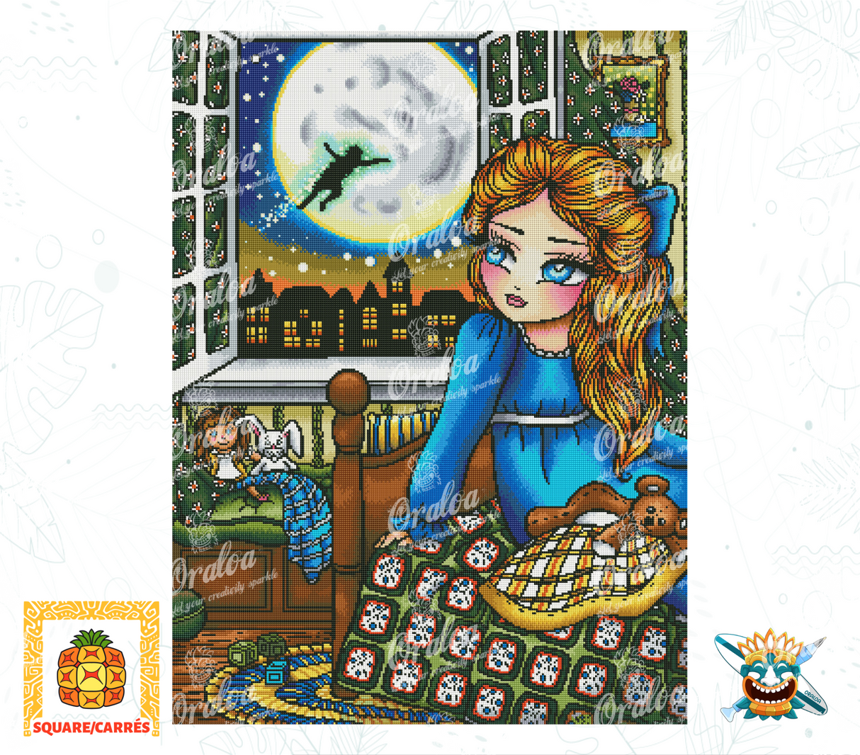 Détail Diamond Painting Waiting for Peter Pan Oraloa - Broderie diamant