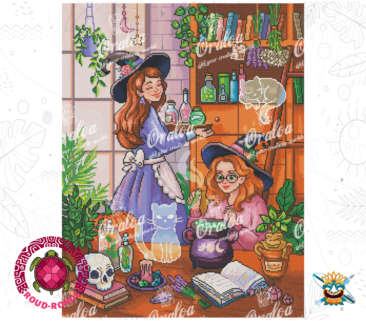 Beispiel Diamantstickerei Geister - Oraloa Diamond Painting