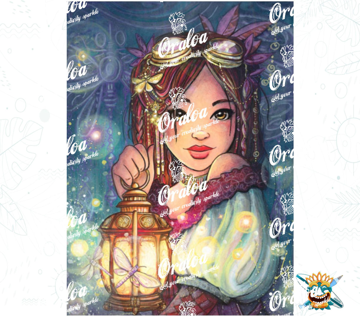 A la luz de las Luciérnagas - Oraloa Diamond Painting kit de arte terapia