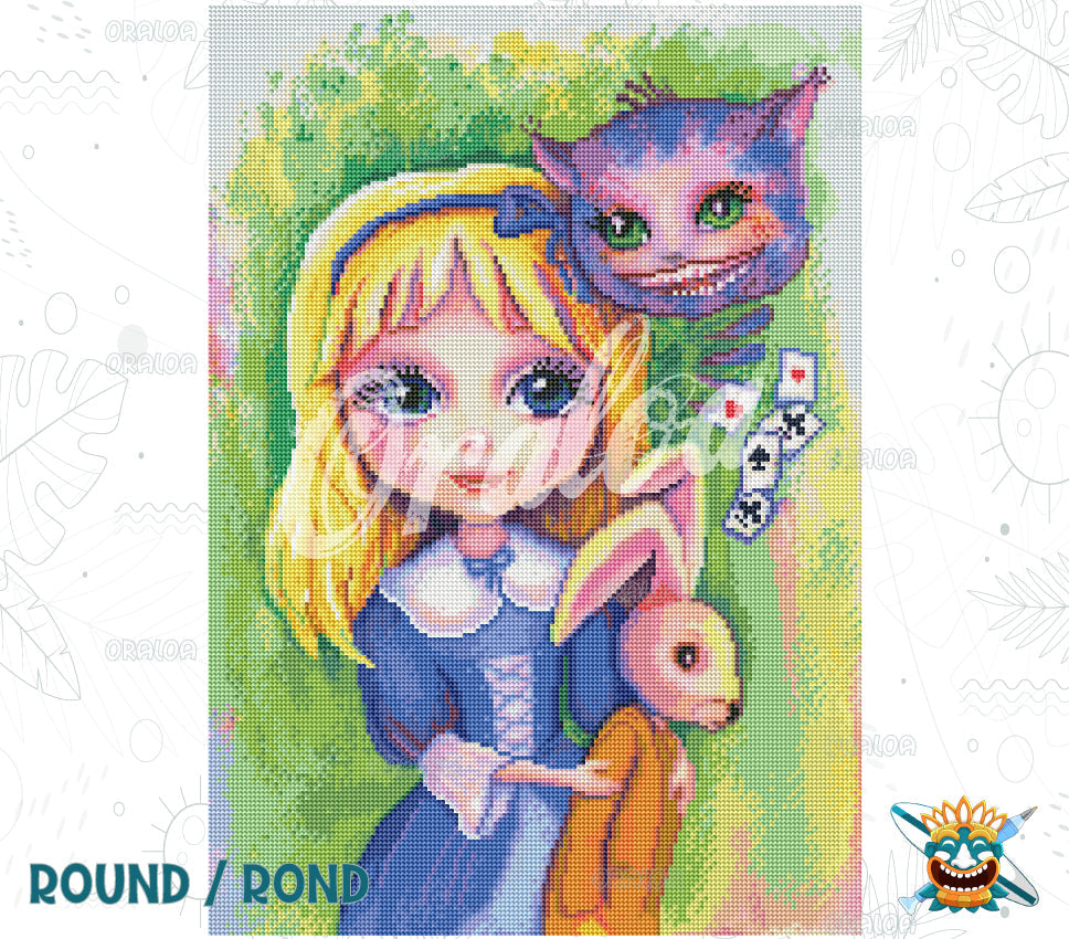 Endergebnis Oraloa Diamond Painting Alice im Wunderland