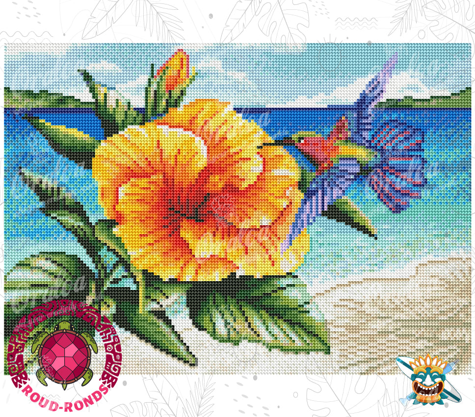 Beispiel Diamantstickerei Beauty and Beach - Oraloa Diamond Painting