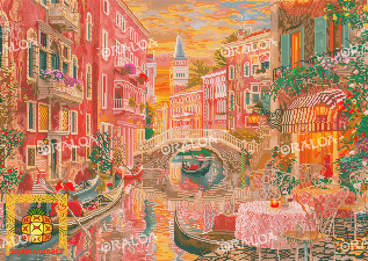 Endergebnis Oraloa Diamond Painting Venedig Abend Sonnenuntergang