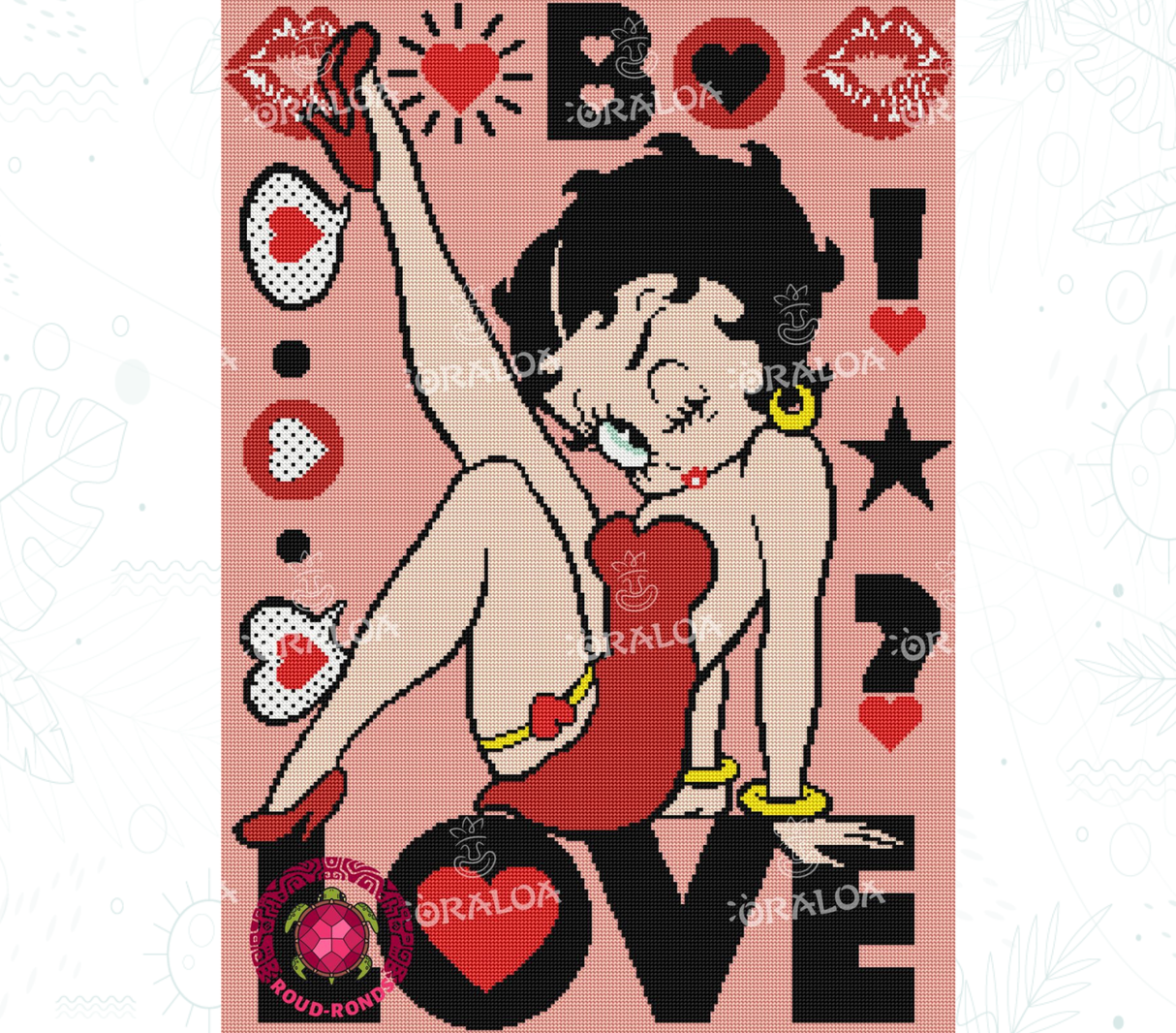 Beispiel Diamantstickerei Classic Betty - Oraloa Diamond Painting