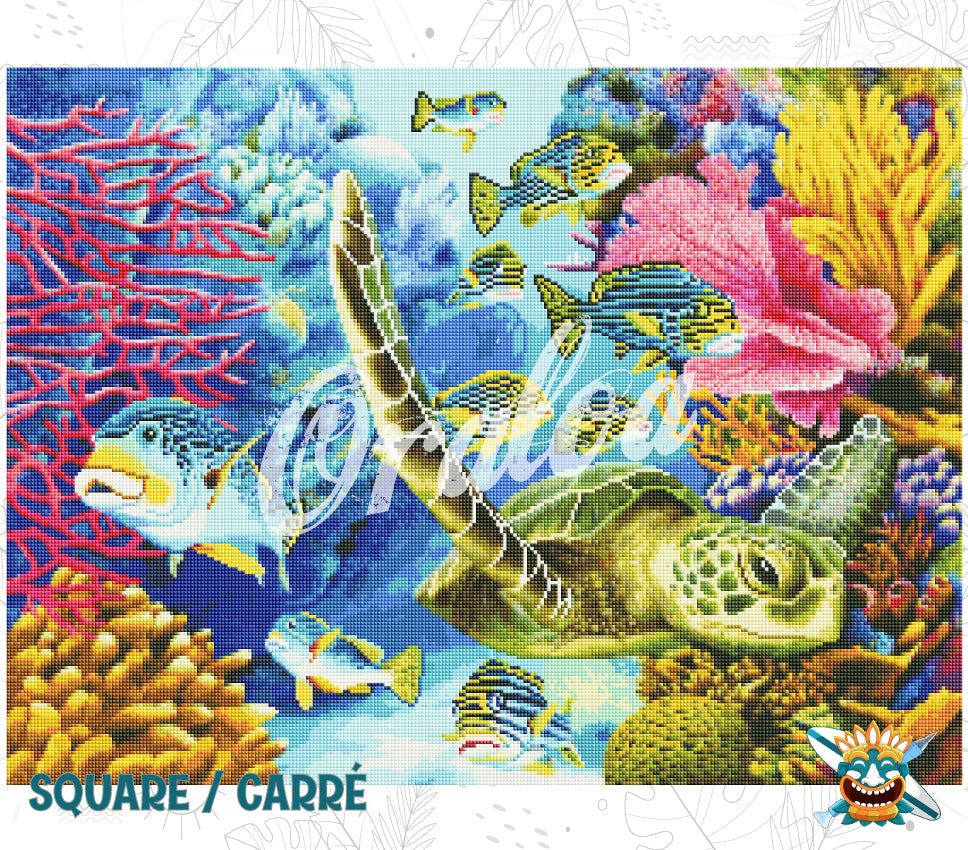 Zoom Diamond Painting Oraloa Coral Canyon - Kreativset