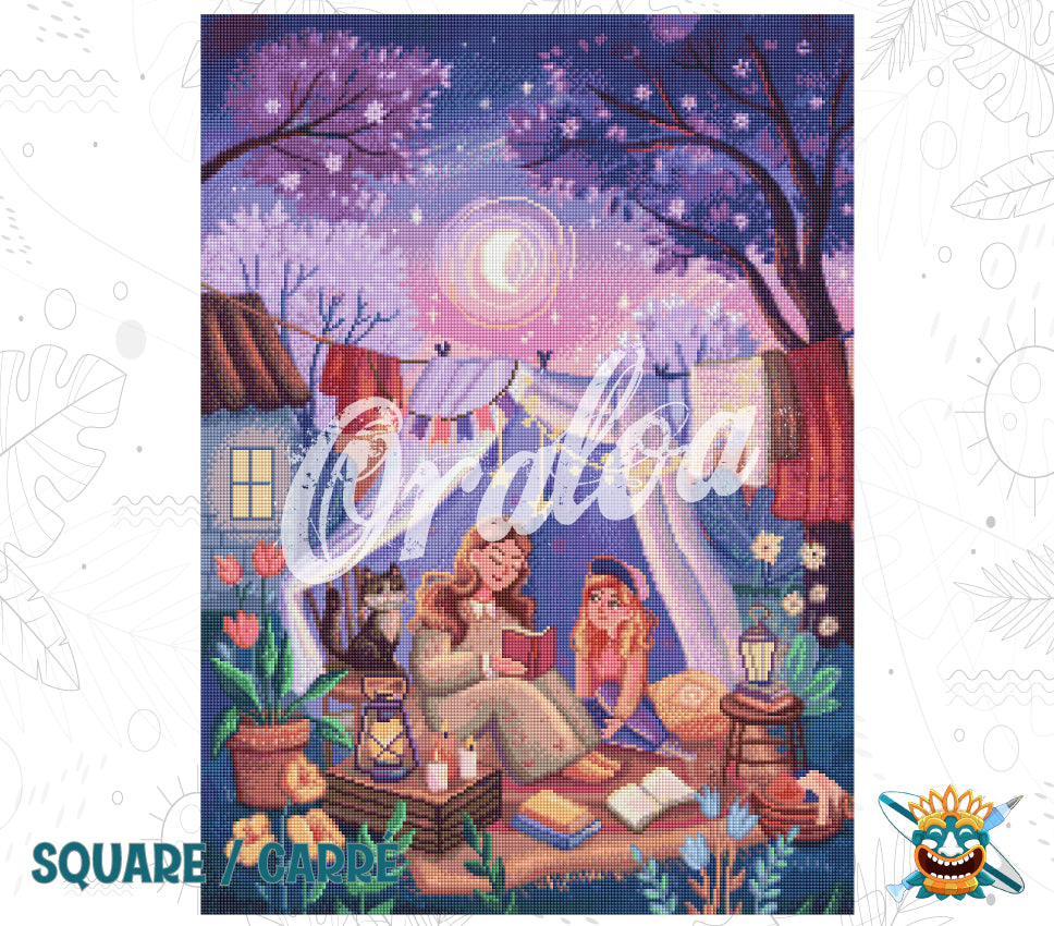 Ergebnis Diamond Painting Fairurales Under the Stars - Oraloa Kunsttherapie
