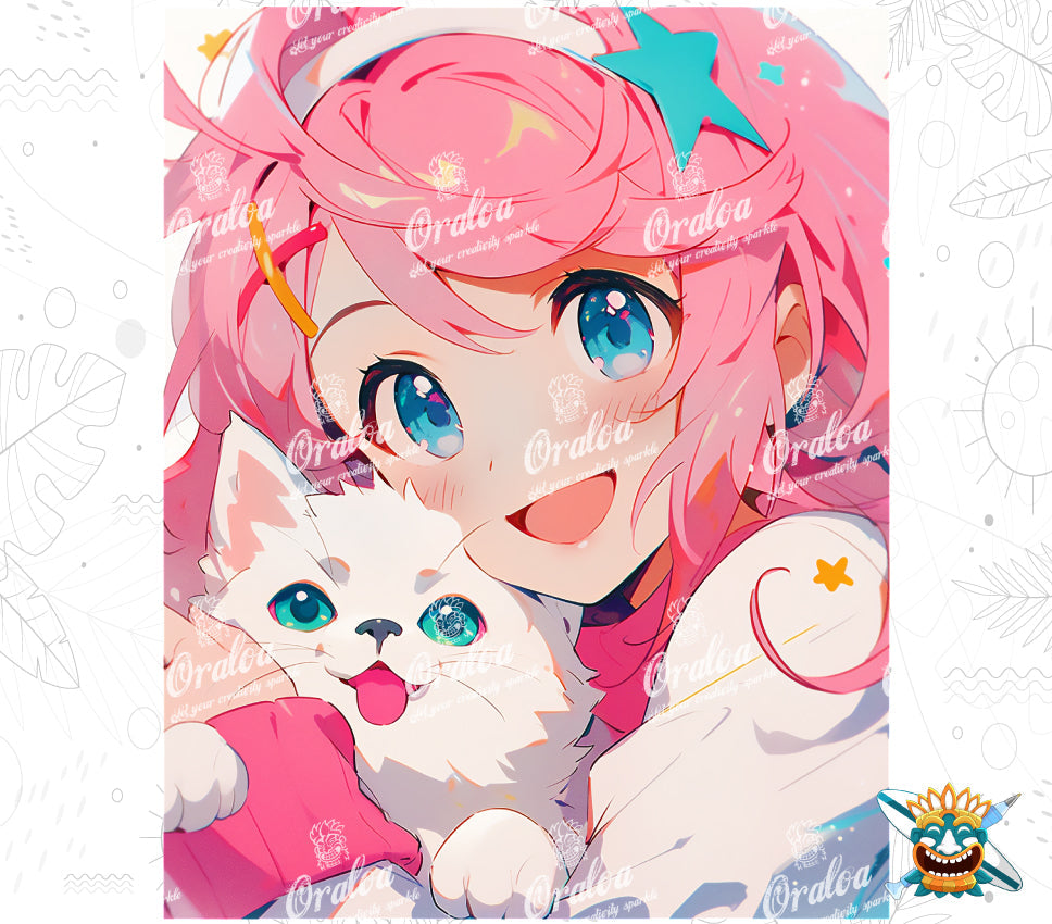 Kit Diamond Painting Oraloa Friends for Life - Entspannende Diamantstickerei