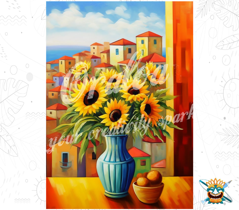 Diamond Painting Golden Gaze - Oraloa Diamond Painting kreativ