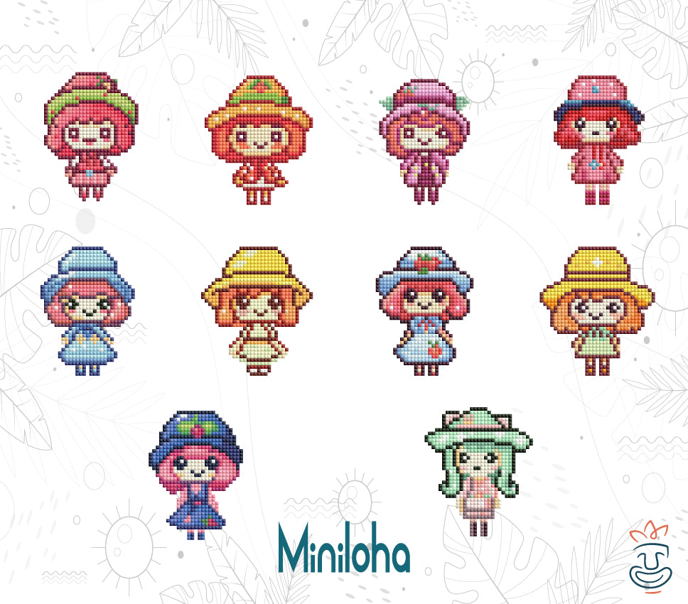Diamond Painting Oraloa Kawaii Girls Edition - Kreatives Diamantstickerei-Set