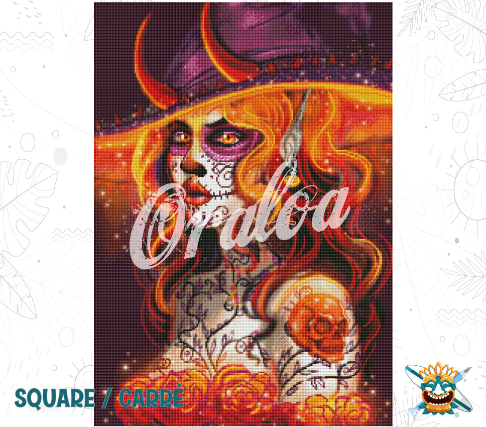 Endergebnis Oraloa Diamond Painting La Catrina Witch