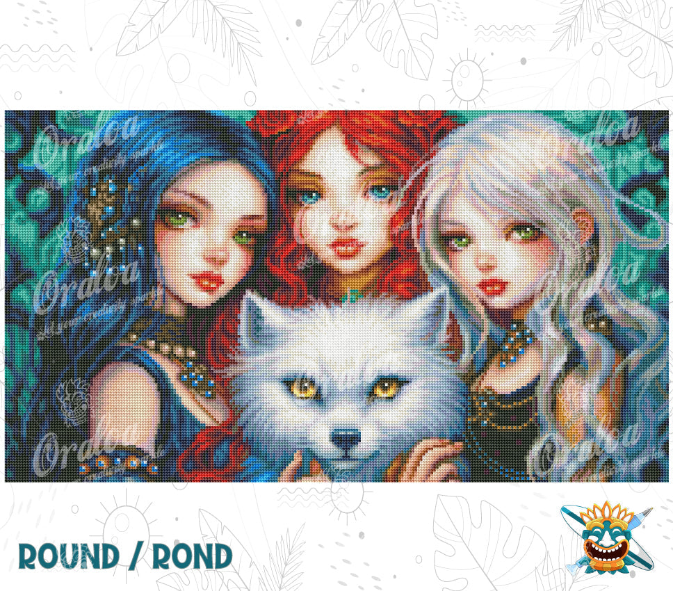Vorschau Oraloa Set Diamond Painting Moon Wolf