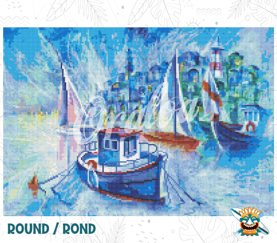 Zoom Diamond Painting Oraloa Alter Hafen von Jaffa - Kreativset
