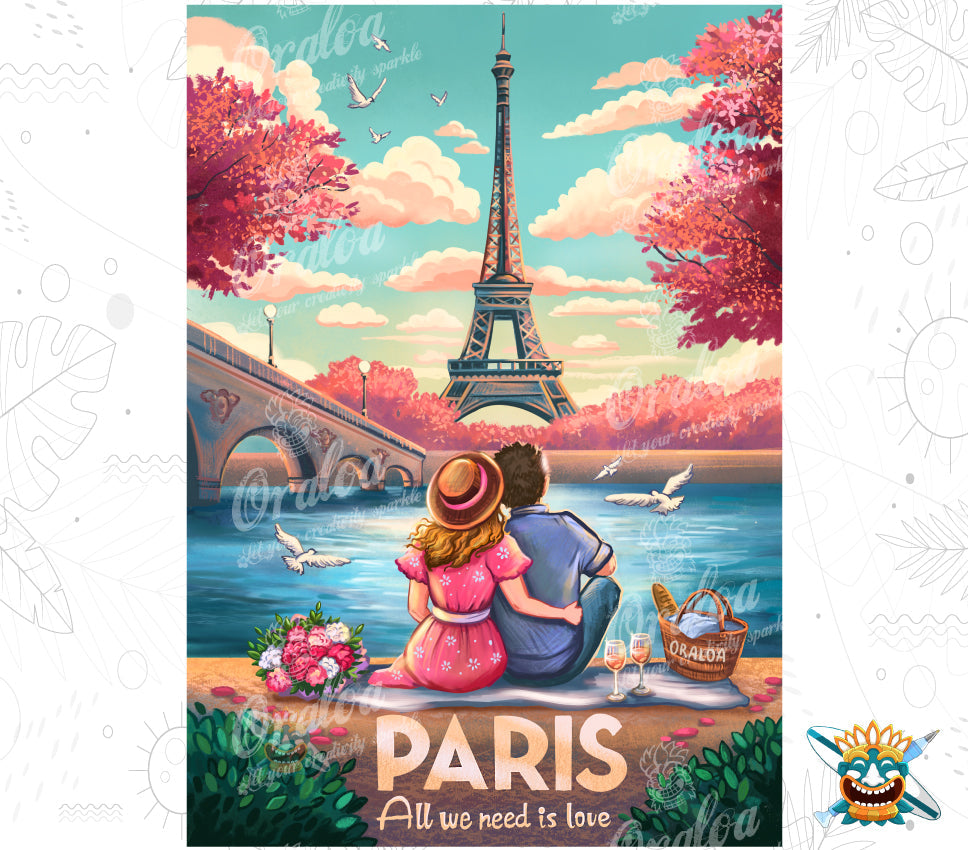 Paris - Oraloa Diamond Painting Kunsttherapie-Set