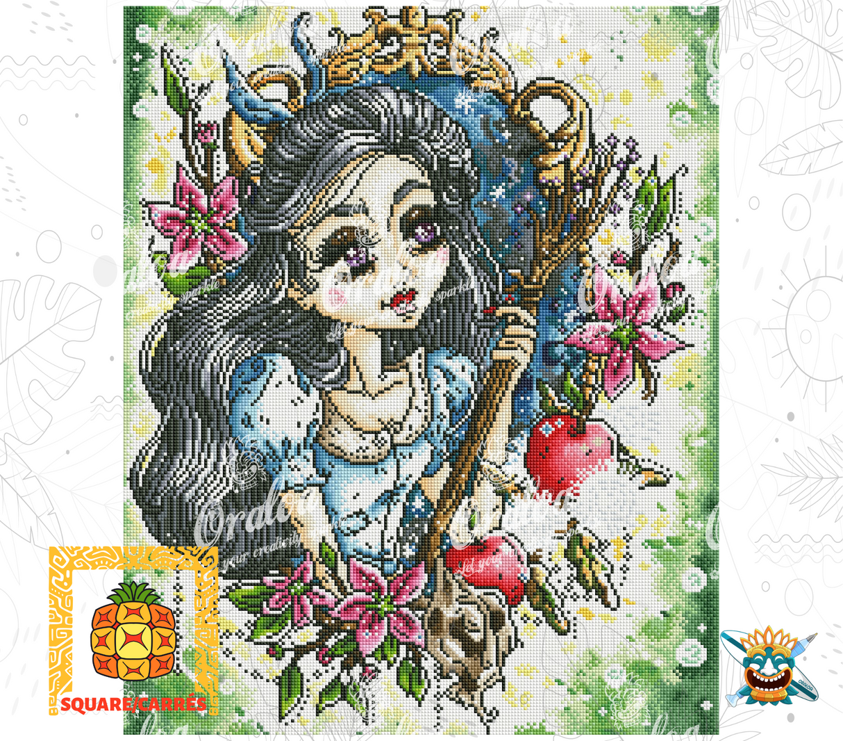 Beispiel Diamantstickerei Schneewittchen - Oraloa Diamond Painting