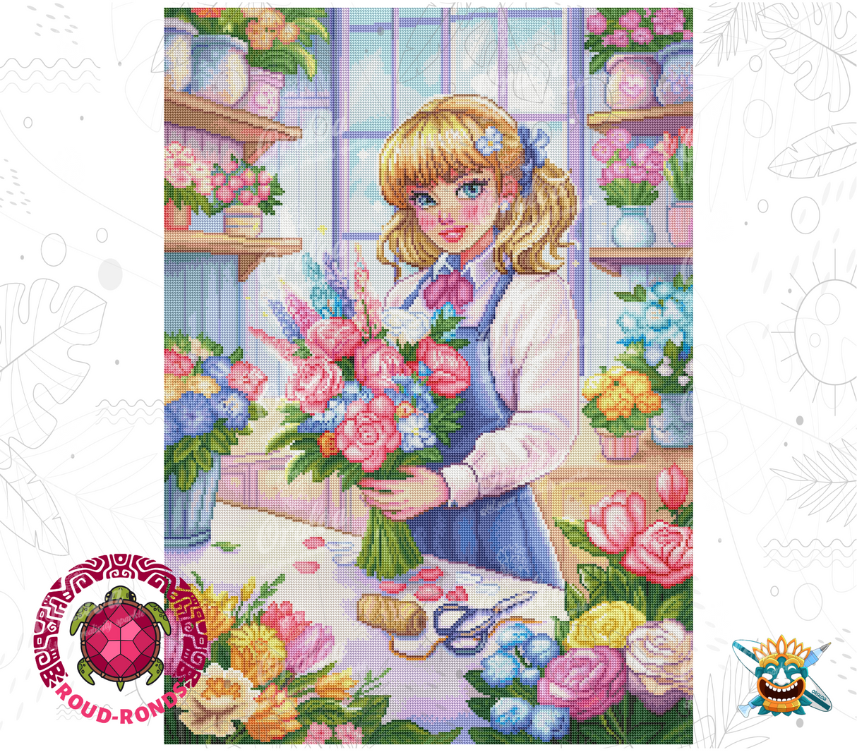 Endergebnis Oraloa Diamond Painting Flowers