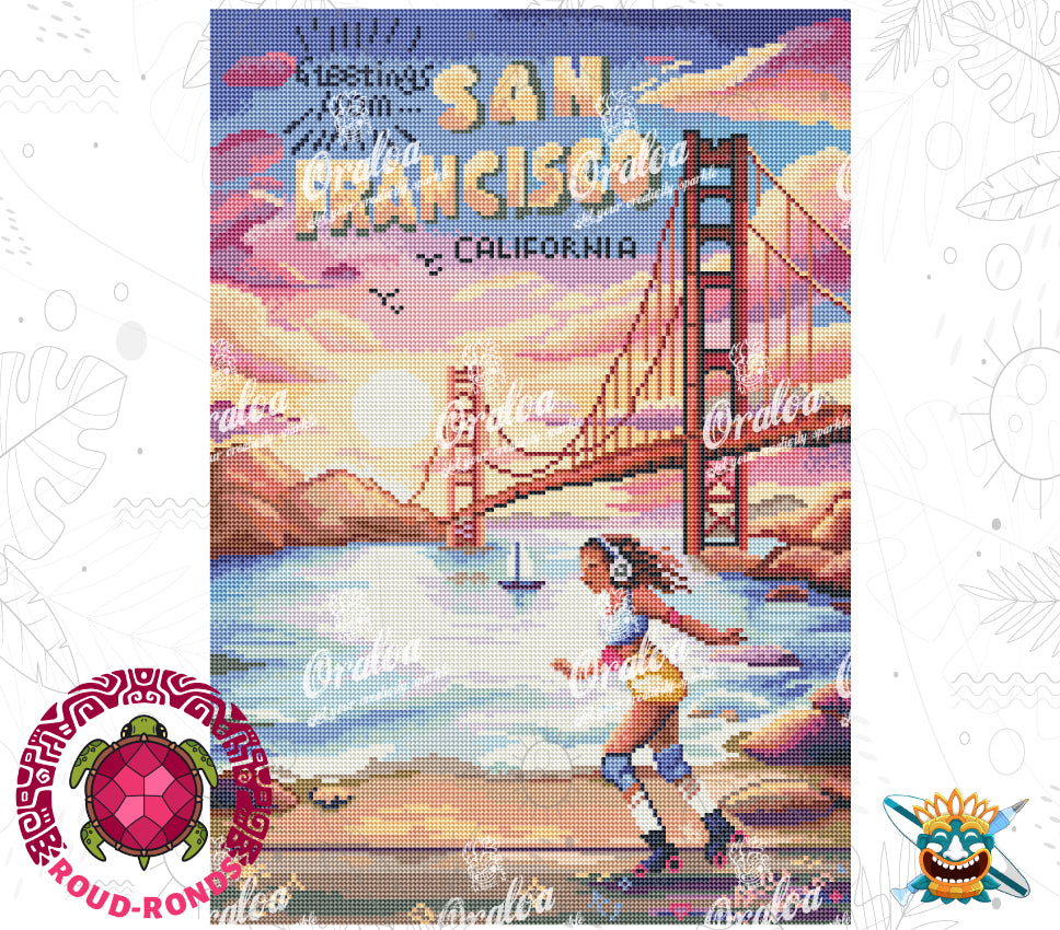 Zoom Diamond Painting Oraloa San Francisco - Kreativset