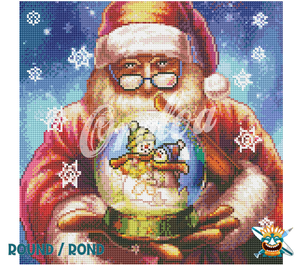 Zoom Diamond Painting Oraloa Weihnachtsmann - Kreativset