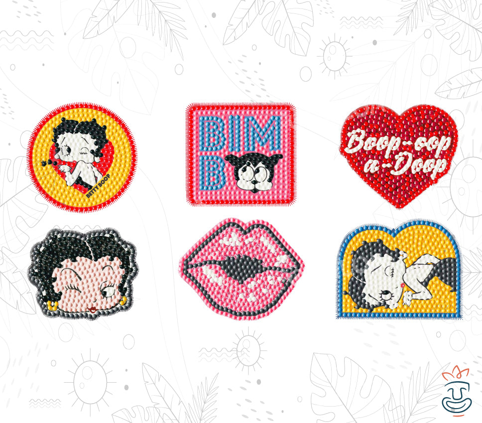 Betty Boop Aufkleber Diamond Painting - Oraloa Diamond Painting Kunsttherapie-Set