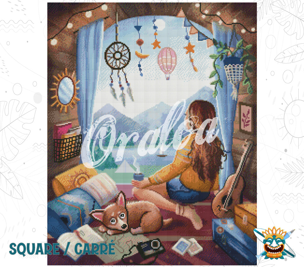 Endergebnis Oraloa Diamond Painting Traveller