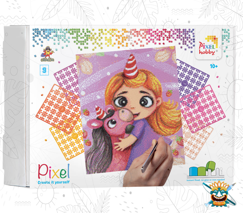 Diamond Painting Oraloa Pixel Hobby Oraloa - Einhorn - Kreatives Diamantstickerei-Set
