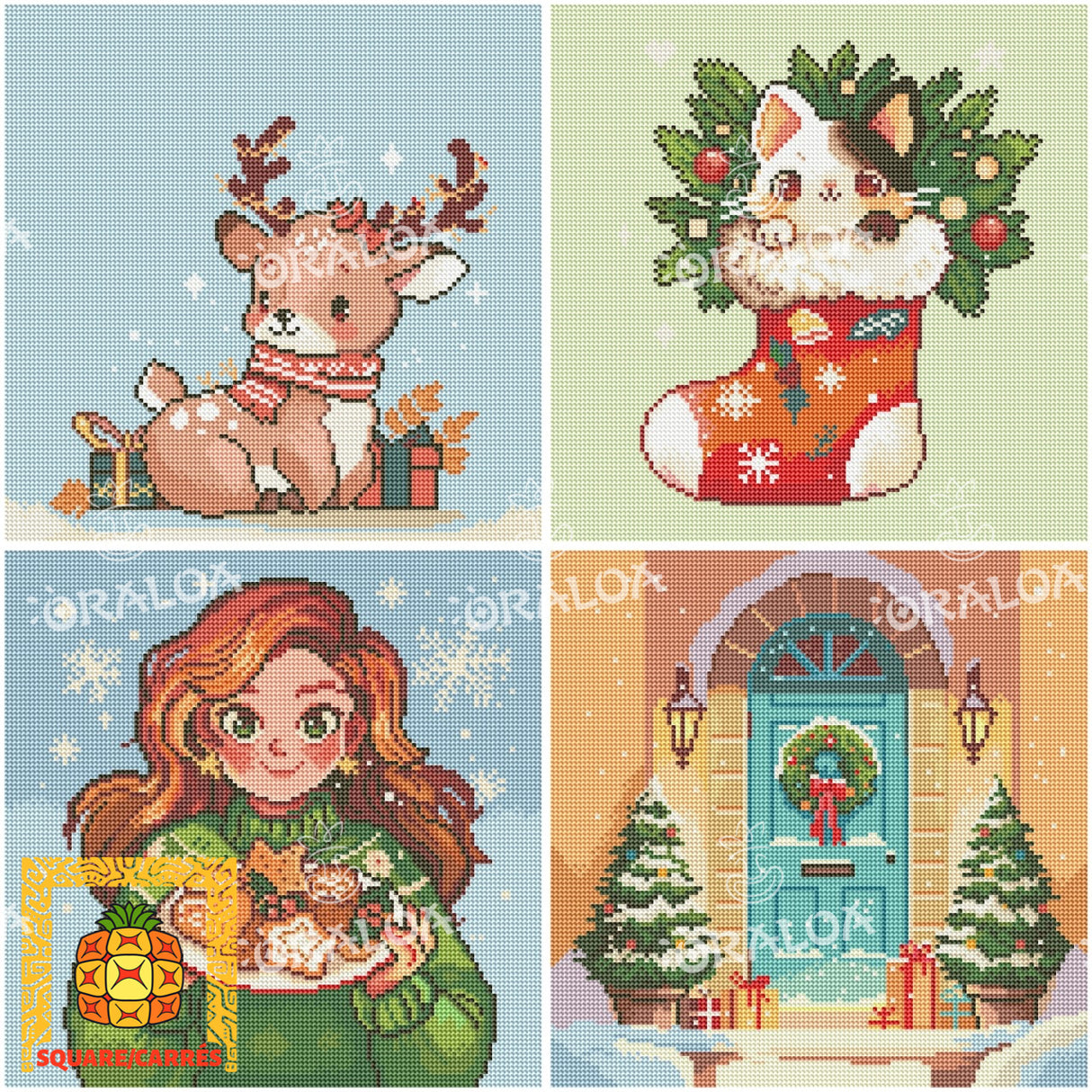 Vorschau Kit Oraloa Diamond Painting Christmas Style C
