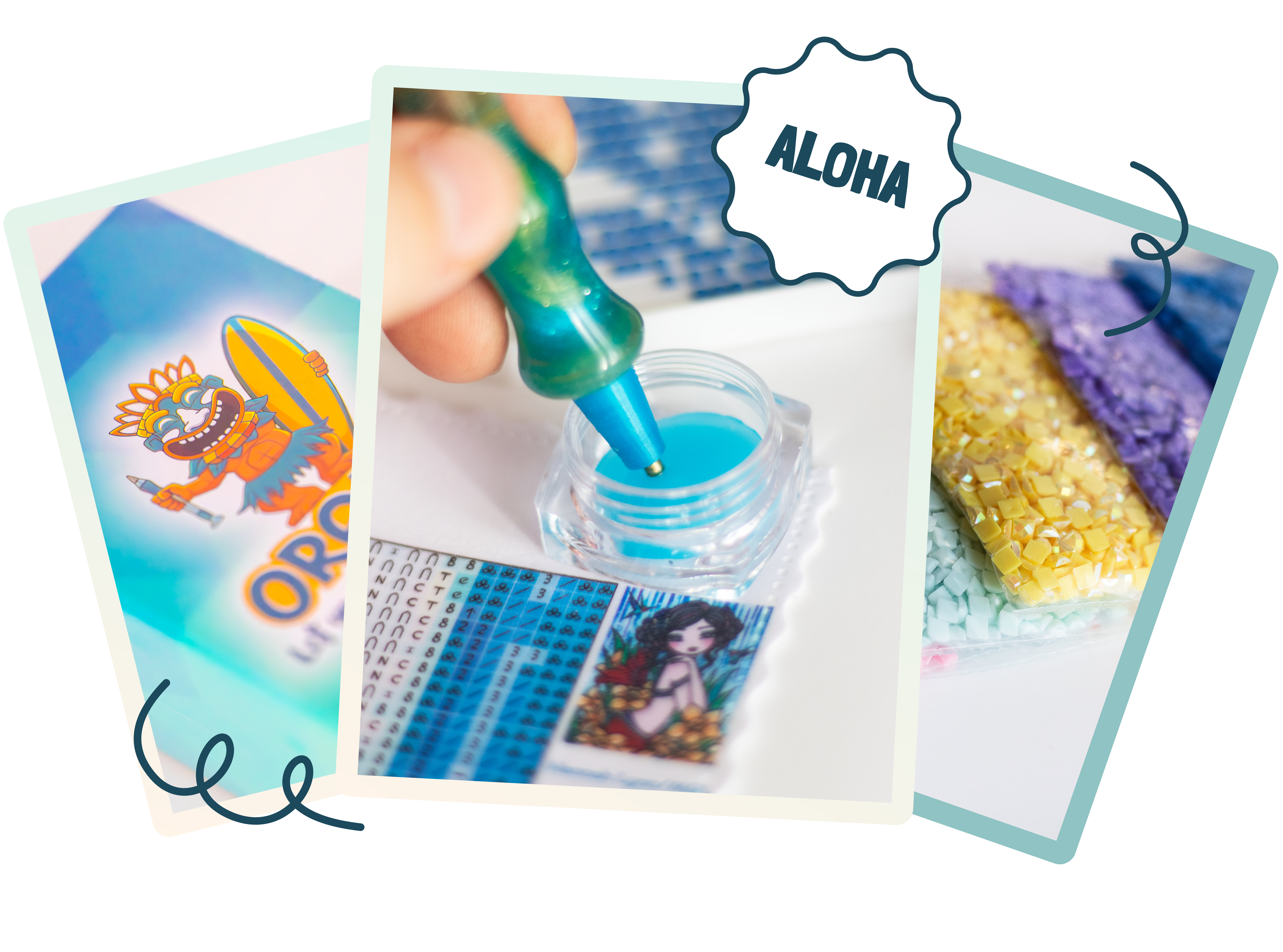 Kit Diamond Painting Oraloa Summer Time A - Entspannende Diamantstickerei
