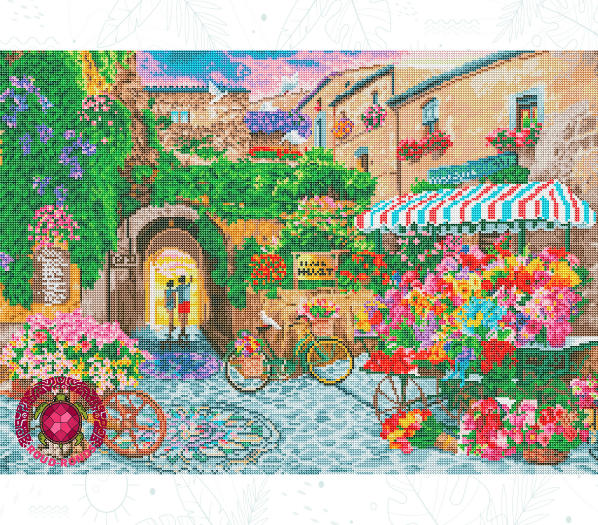 Zoom Diamond Painting Oraloa The Flower Market - Kreativset