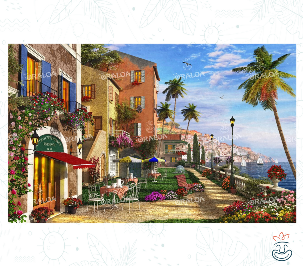 Oraloa Themed Terrace - Diamond Painting vollständiges Kunsttherapie-Set