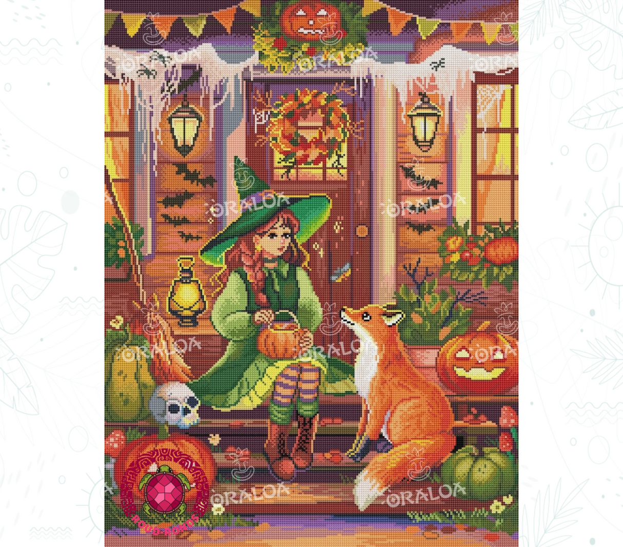 Vorschau Kit Oraloa Diamond Painting Fox Night