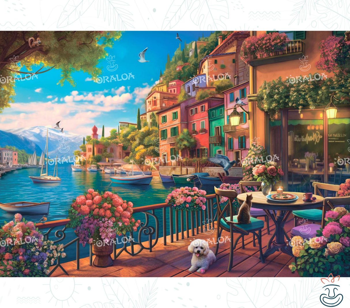 Diamond Painting Oraloa Comer See - Kreatives Diamantstickerei-Set