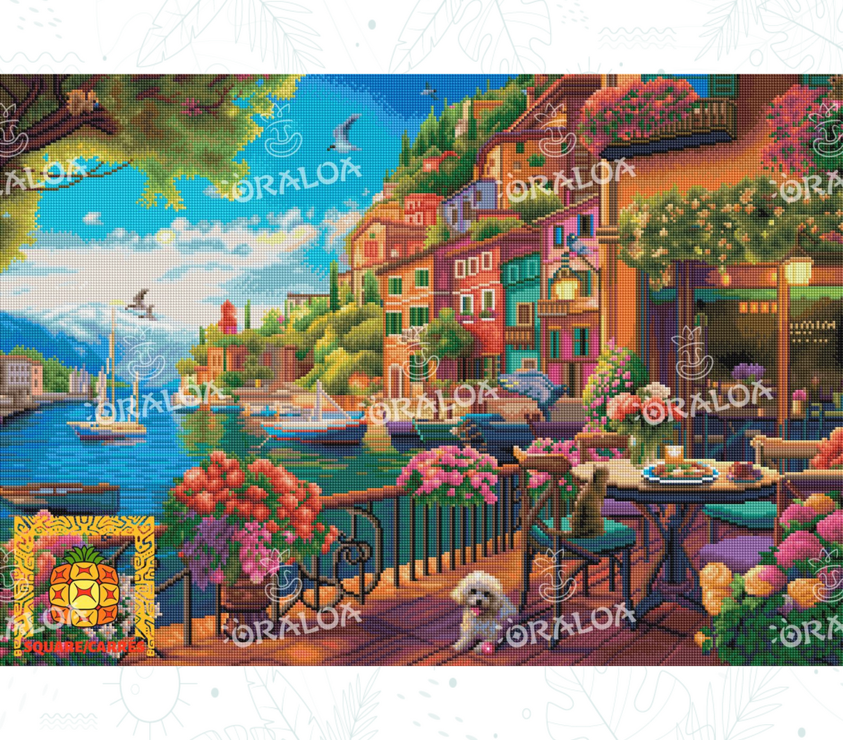 Endresultat Oraloa Diamond Painting Comer See