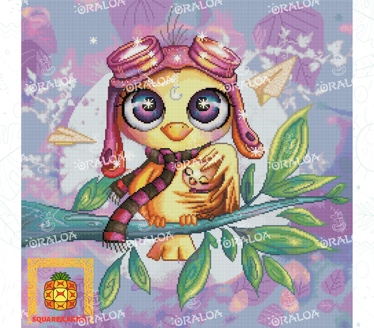 Beispiel Diamantstickerei Mama Vogel - Oraloa Diamond Painting