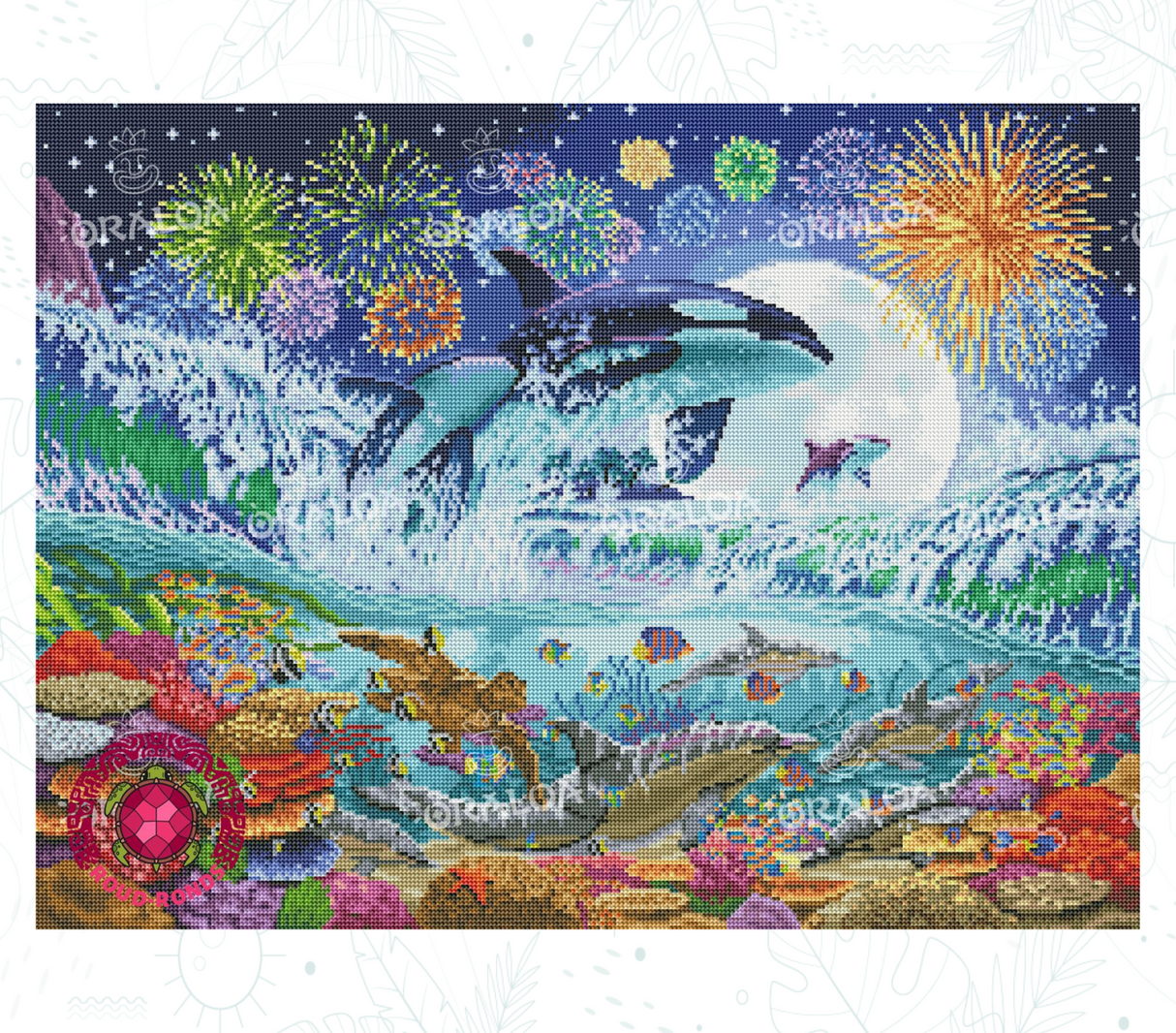 Vorschau Kit Oraloa Diamond Painting Orca Moonlight