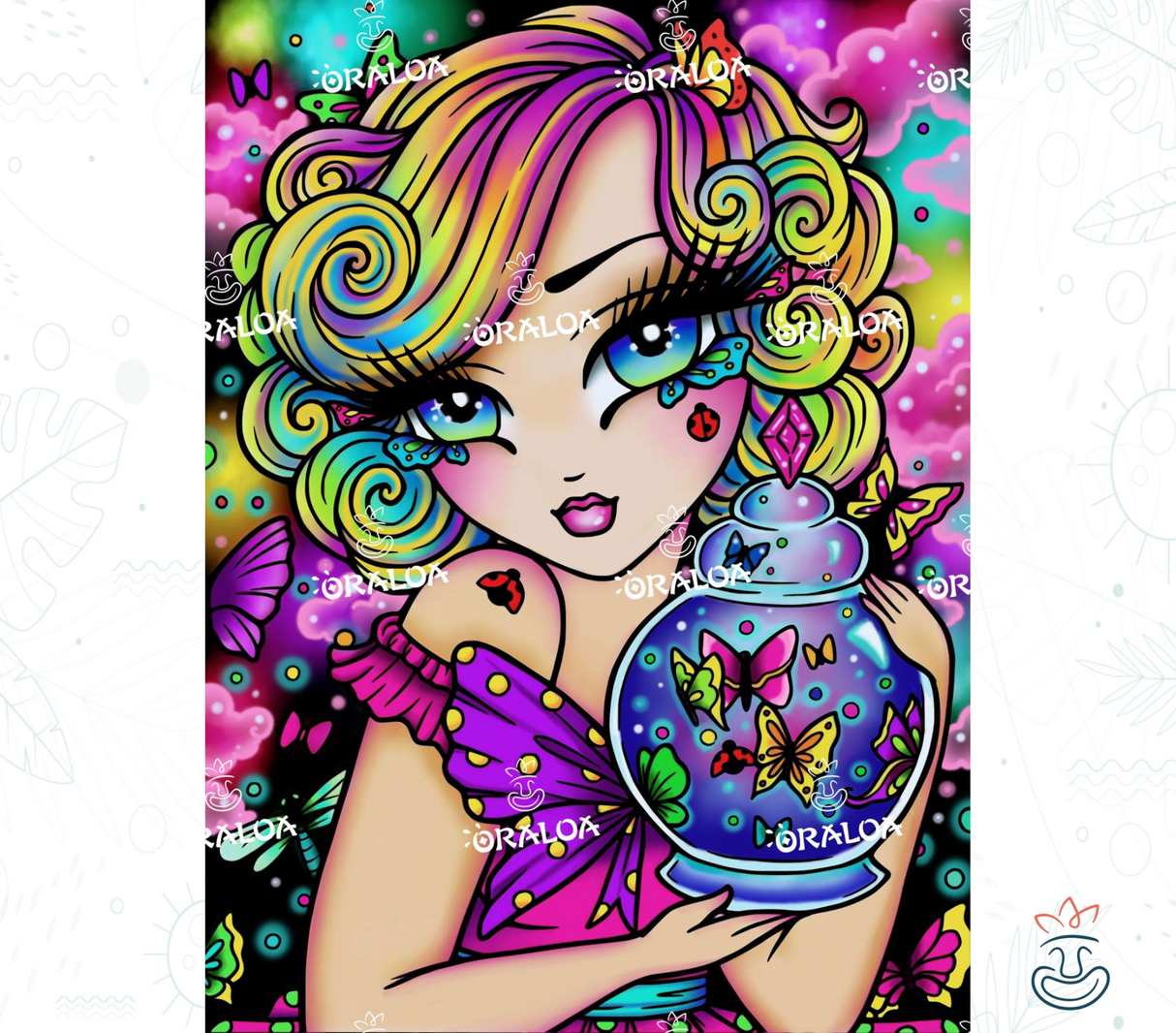 Diamond Painting Oraloa Butterfly Beauty - Kreatives Diamantstickerei-Set