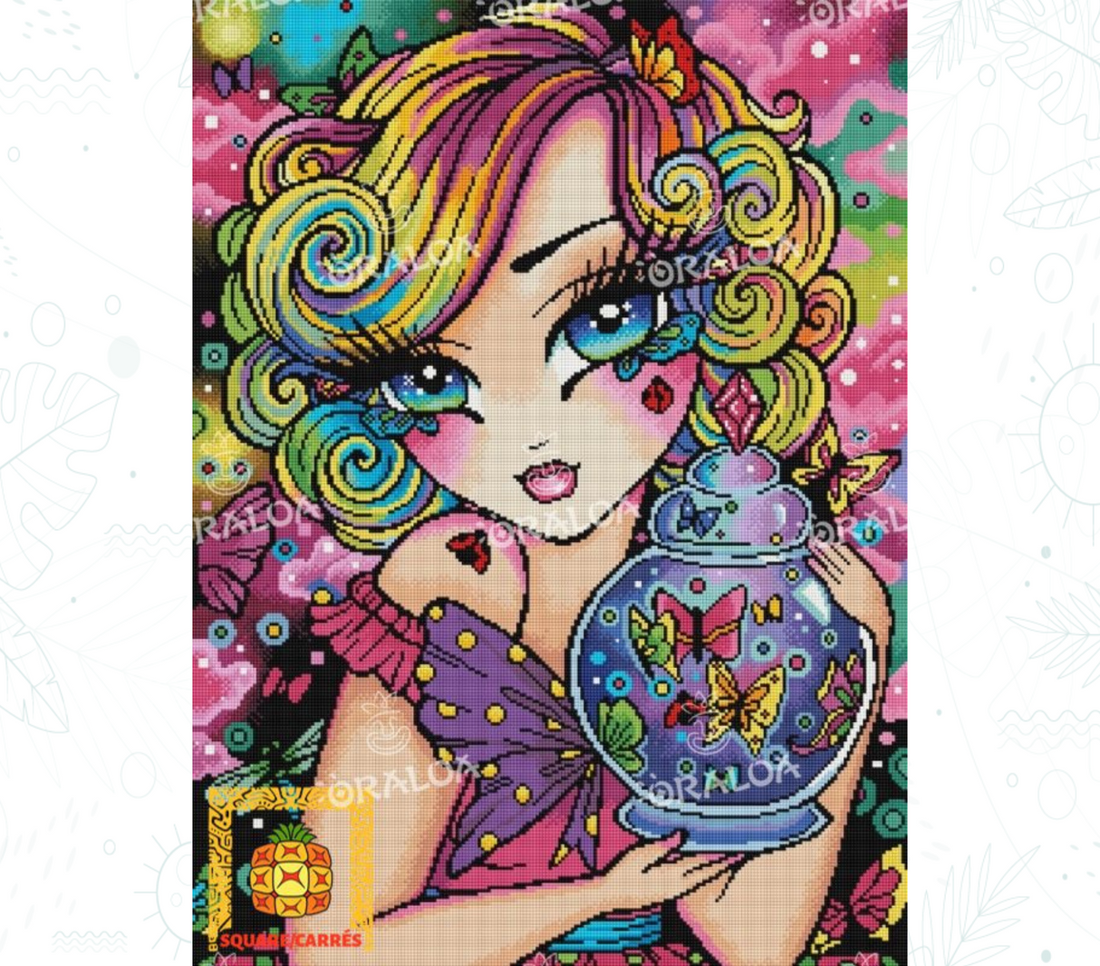 Endergebnis Oraloa Diamond Painting Butterfly Beauty