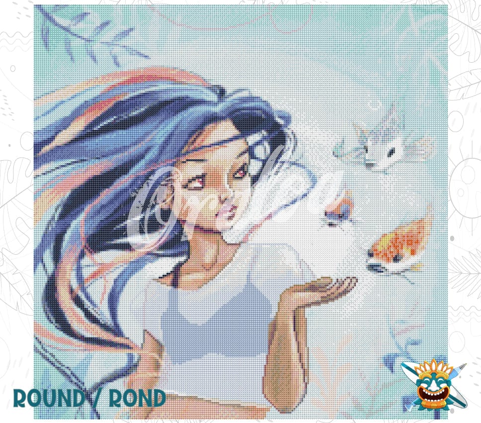 Zoom Diamond Painting Oraloa Aquatisch - Kreativset