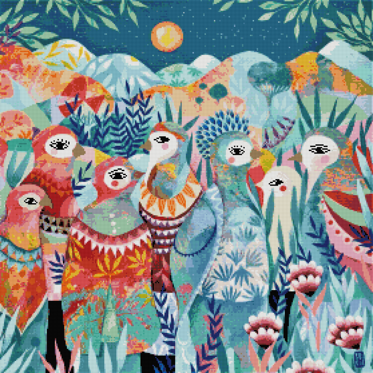 Zoom Diamond Painting Oraloa Birds - Creative kit