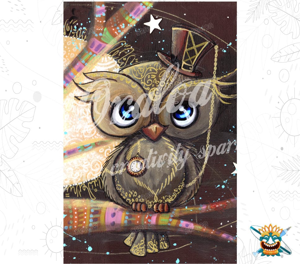 Owl - Oraloa Diamond Painting art therapy kit