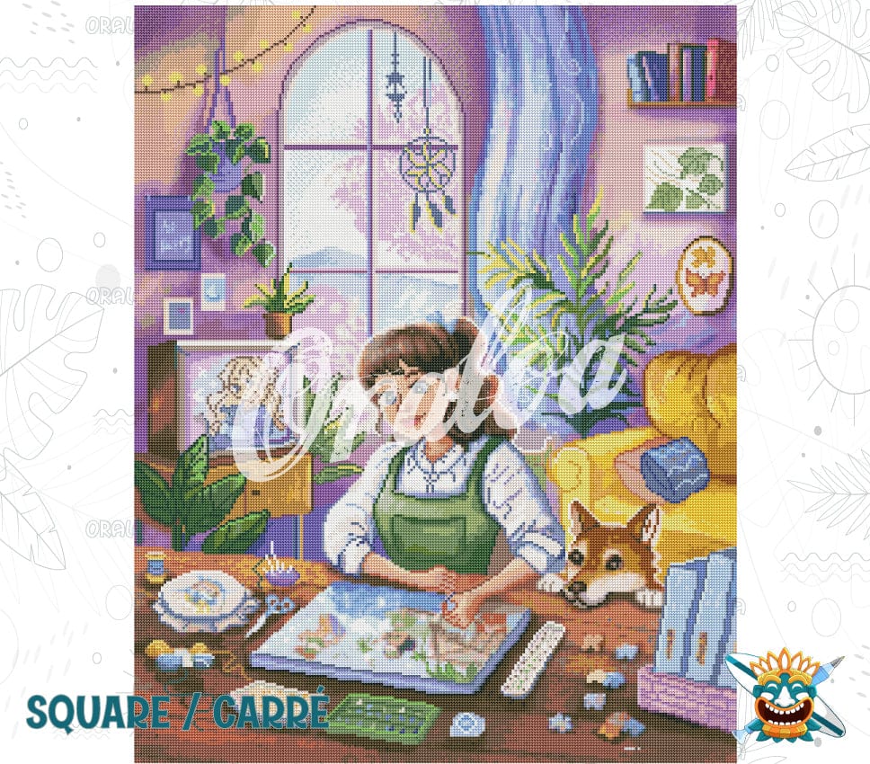Zoom Diamond Painting Oraloa Nur du mit Oraloa - Kreativset