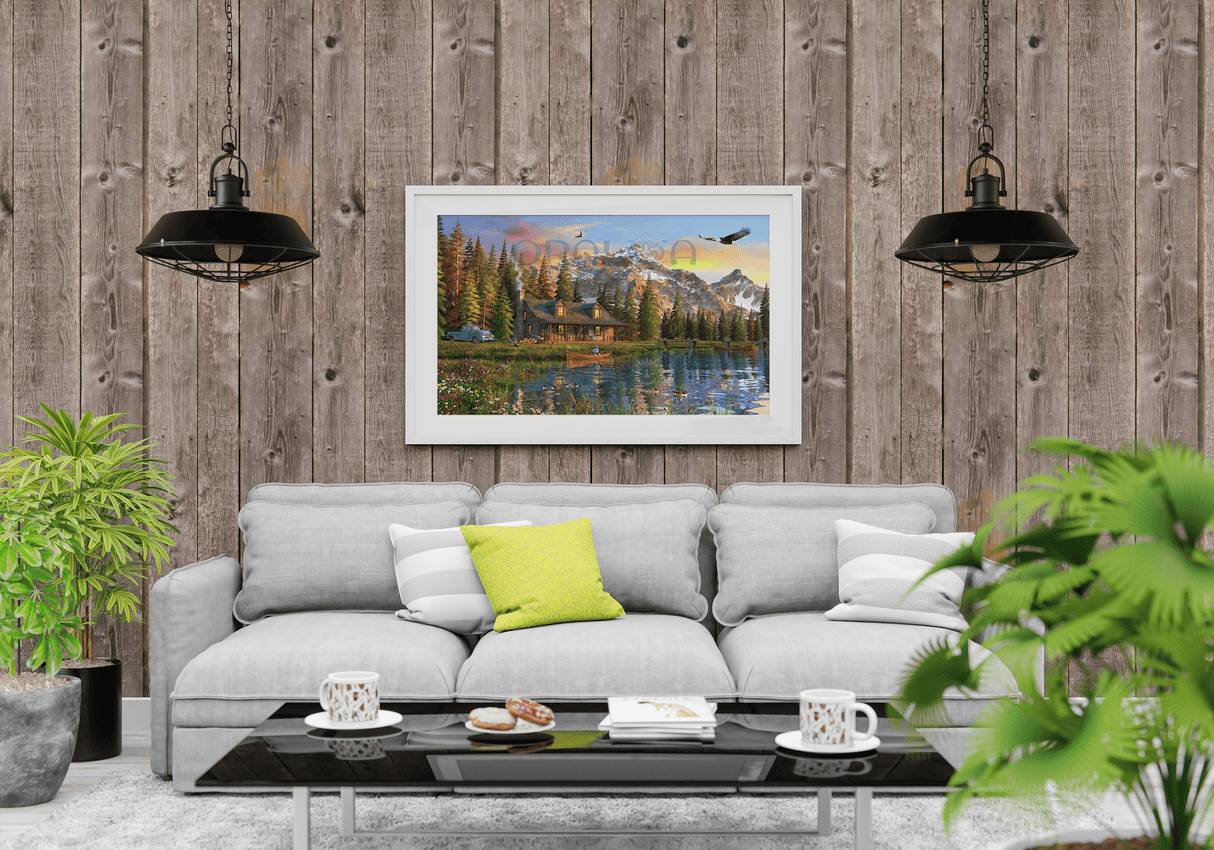 Vorschau Kit Oraloa Diamond Painting Old Log Cabin