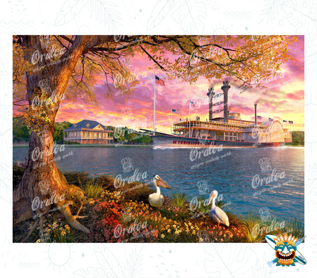 Mississippi Queen - Oraloa Diamond Painting Kunsttherapie-Set