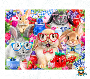 Bunnies and Berries Oraloa - Diamond Painting bordado de diamantes relajante