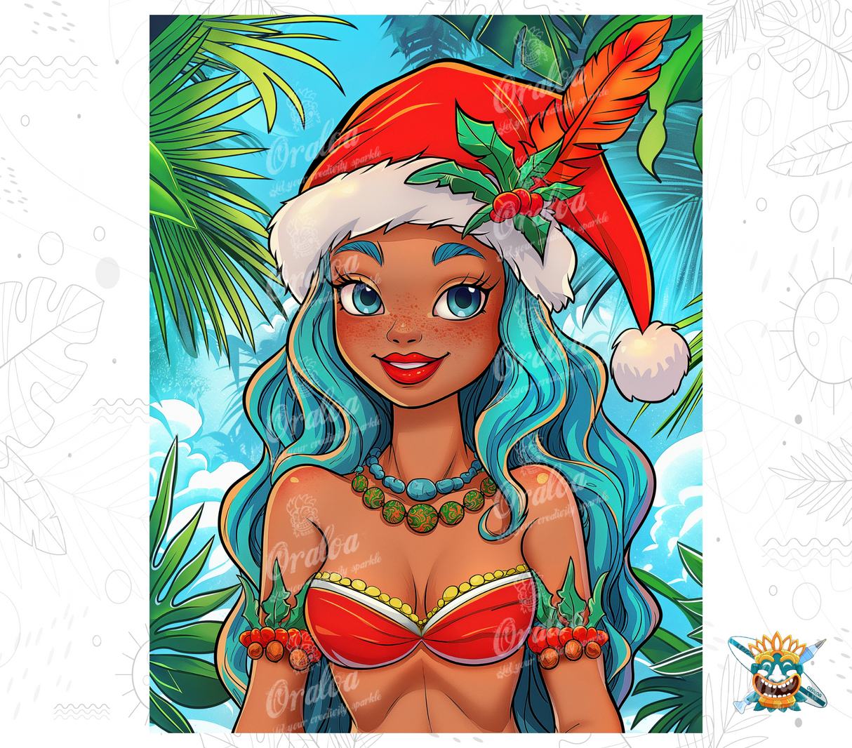 Diamond Painting Oraloa Sunny Christmas - Kreatives Diamantstickerei-Set