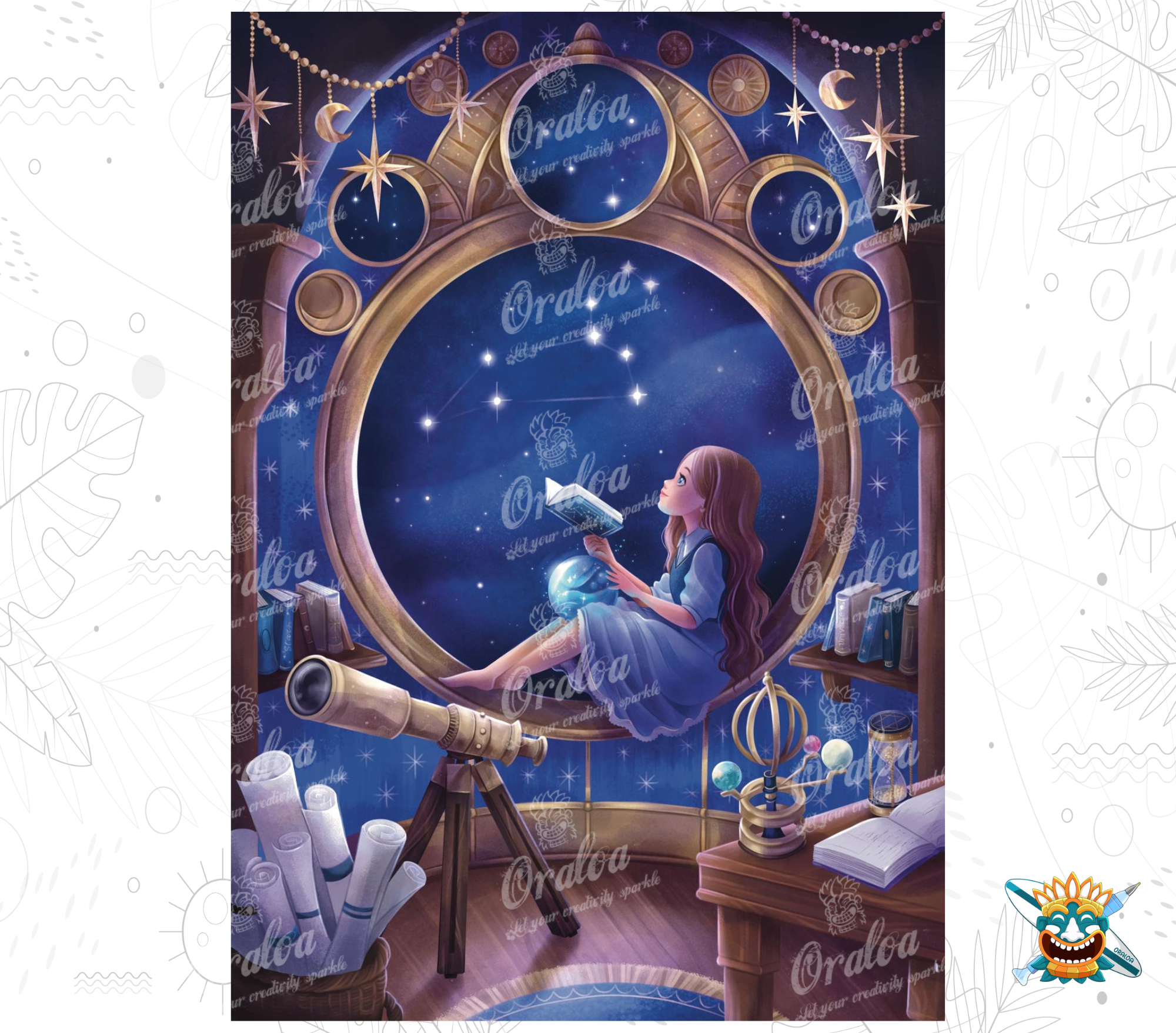 Diamond Painting Escape to the Stars - Oraloa kreatives Diamantstickerei-Set