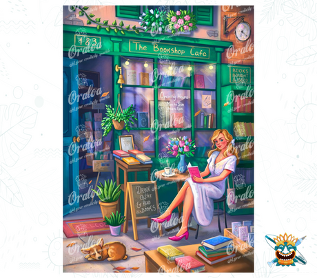 Book Shop Oraloa - Diamond Painting Diamantstickerei Entspannung