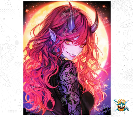 Oraloa Devils - Diamond Painting vollständiges Art-Therapie-Set